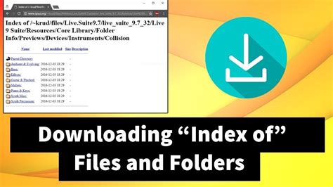 You can download folders from your files in a ZIP format. . How to download index of folders and files